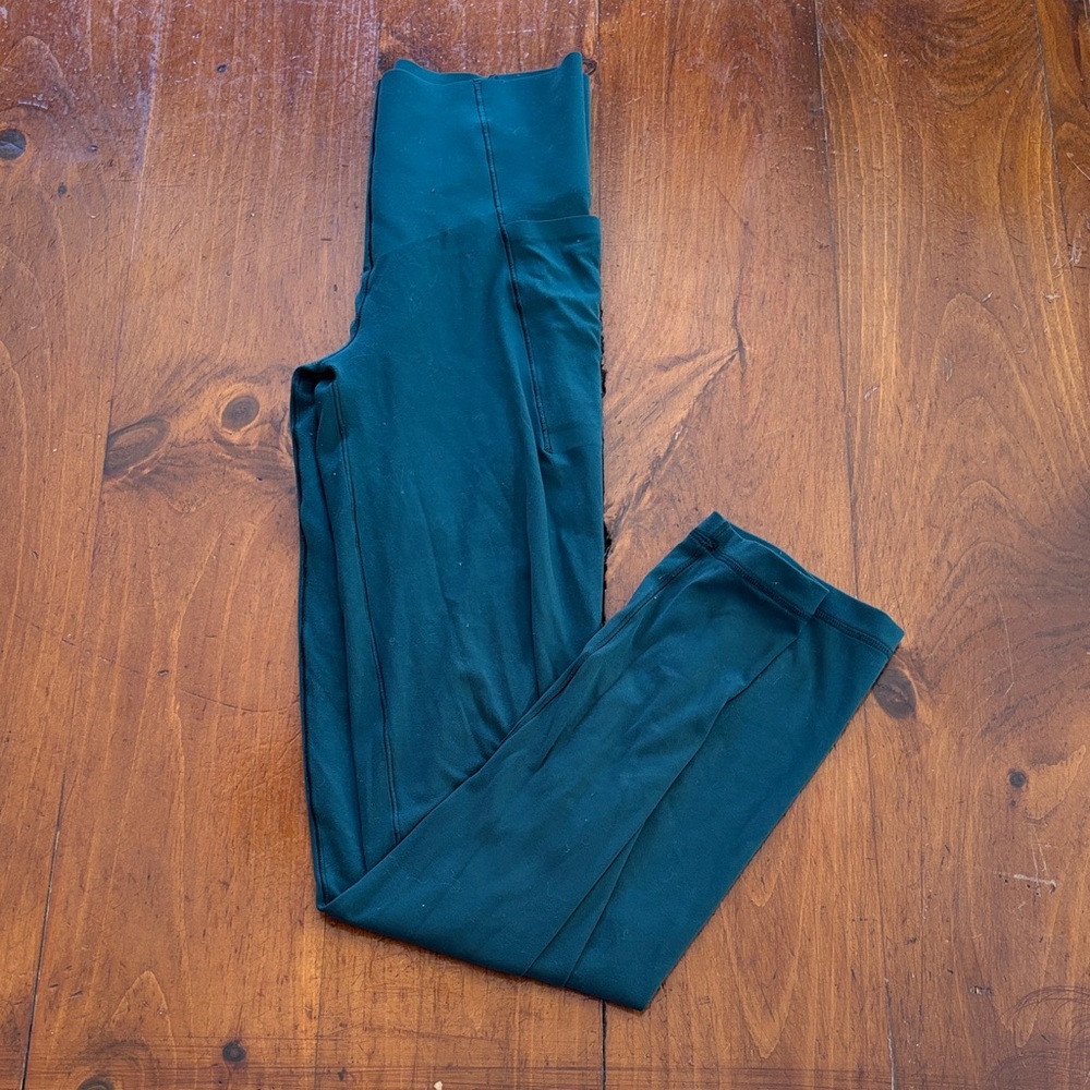 Aerie Hight-Rise Dark Green Leggings